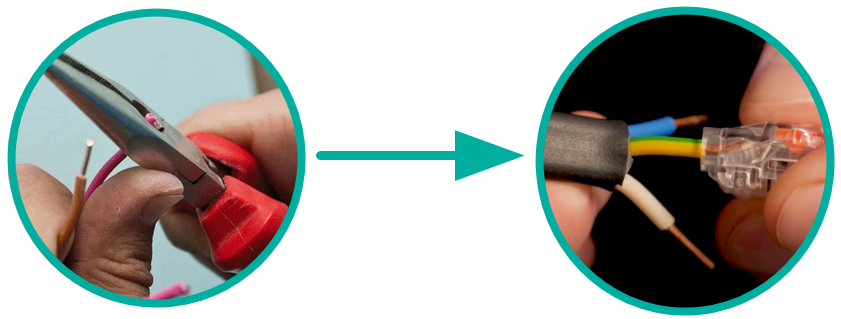 как вставить провод в клемму как вставить провод в клемму
