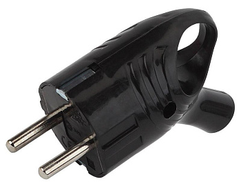 Вилка с заземл. угловая с кольцом 16А черн. Vx4-B ЭРА Б0039677 Вилка с заземл. угловая с кольцом 16А черн. Vx4-B ЭРА Б0039677