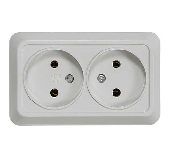 Розетка 2-м ОП Bolleto 7102 16А IP20 бел. ASD / IN HOME 4680005959822 Розетка 2-м ОП Bolleto 7102 16А IP20 бел. ASD / IN HOME 4680005959822