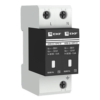 Ограничитель перенапряжения имп. ОПВ-D2 EKF opv-d2 Ограничитель перенапряжения имп. ОПВ-D2 EKF opv-d2