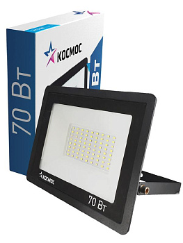Прожектор светодиодный 70Вт 6500К IP65 5600лм Super-Slim КОСМОС K_PR5_LED_70 Прожектор светодиодный 70Вт 6500К IP65 5600лм Super-Slim КОСМОС K_PR5_LED_70