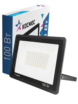 Прожектор светодиодный 100Вт 6500К IP65 8000лм КОСМОС K_PR5_LED_100 Прожектор светодиодный 100Вт 6500К IP65 8000лм КОСМОС K_PR5_LED_100