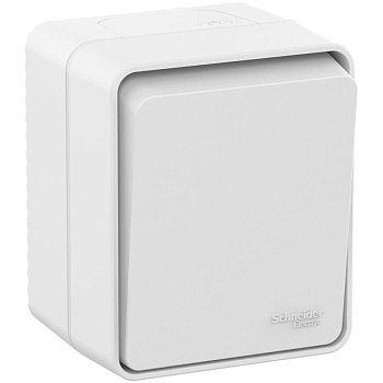 Выключатель 1-кл. ОП AtlasDesign Profi54 10 АХ бел. SchE ATN540111