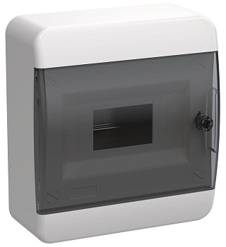 Корпус пластиковый ЩРН-П-8 IP41 черн. прозр. дверь TEKFOR IEK TF5-KP12-N-08-41-K01-K03  Корпус пластиковый ЩРН-П-8 IP41 черн. прозр. дверь TEKFOR IEK TF5-KP12-N-08-41-K01-K03