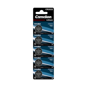 Элемент питания литиевый CR CR2032 BL-5 (блист.5шт) Camelion 1595 Элемент питания литиевый CR CR2032 BL-5 (блист.5шт) Camelion 1595