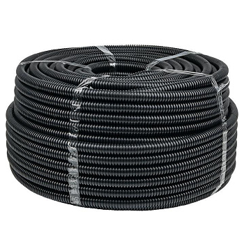 Труба гофрированная FRHF d20мм с протяжкой черн. (уп.100м) Plast PROxima EKF FRHF-20 Труба гофрированная FRHF d20мм с протяжкой черн. (уп.100м) Plast PROxima EKF FRHF-20
