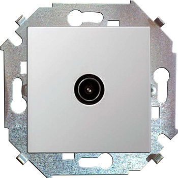 Механизм розетки TV СП Simon15 одиночная бел. Simon 1591475-030 Механизм розетки TV СП Simon15 одиночная бел. Simon 1591475-030