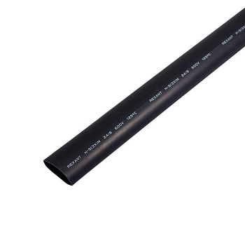 Трубка термоусадочная тонкостен. 24.0/8.0 с клеем (3:1) 1м черн. Rexant 26-0024 Трубка термоусадочная тонкостен. 24.0/8.0 с клеем (3:1) 1м черн. Rexant 26-0024