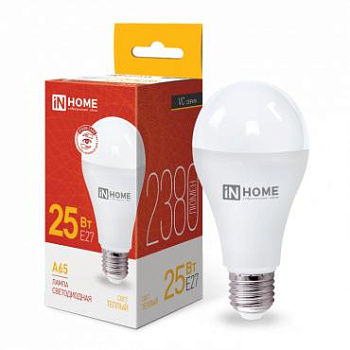 Лампа светодиодная LED-A70-VC 25Вт 230В E27 3000К 2000лм IN HOME 4690612024066