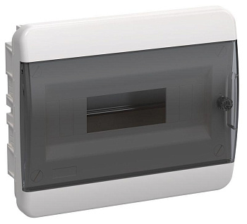 Корпус пластиковый ЩРВ-П-12 IP41 черн. прозр. дверь TEKFOR IEK TF5-KP12-V-12-41-K01-K03  Корпус пластиковый ЩРВ-П-12 IP41 черн. прозр. дверь TEKFOR IEK TF5-KP12-V-12-41-K01-K03
