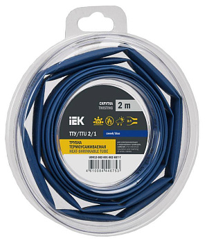 Трубка термоусадочная ТТУ нг-LS 2/1 син. (уп.2м) IEK UDR12-002-001-002-K07-T Трубка термоусадочная ТТУ нг-LS 2/1 син. (уп.2м) IEK UDR12-002-001-002-K07-T