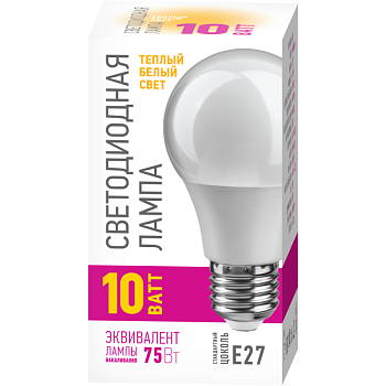 Лампа 82 910 OLL-A55-10-230-2.7K-E27-PROMO 10Вт ОНЛАЙТ 82910