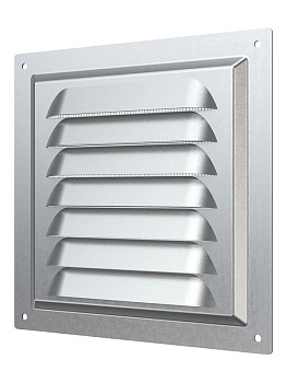 Решетка вентиляционная вытяжная стальная с оцинк. покрытием 150х150мм ERA 1515МЦ