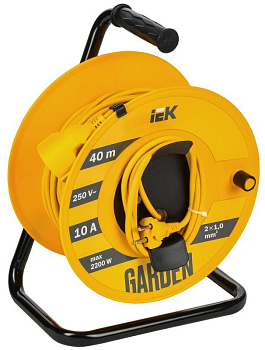 Удлинитель на катушке 1х40м Garden УК40 2P 2х1.0кв.мм IEK GD-KP50-10-01-40 Удлинитель на катушке 1х40м Garden УК40 2P 2х1.0кв.мм IEK GD-KP50-10-01-40