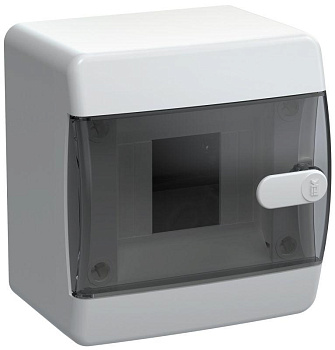 Корпус пластиковый ЩРН-П-4 IP41 черн. прозр. дверь UNION Compact IEK UIC-KP12-N-04-41-K01  Корпус пластиковый ЩРН-П-4 IP41 черн. прозр. дверь UNION Compact IEK UIC-KP12-N-04-41-K01