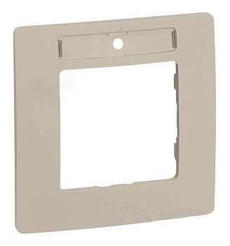 Рамка 1-м Etika с держателем для маркировки сл. кость Leg 672516