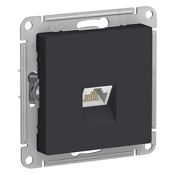 Механизм розетки компьютерной AtlasDesign RJ45 карбон SchE ATN001083 Механизм розетки компьютерной AtlasDesign RJ45 карбон SchE ATN001083