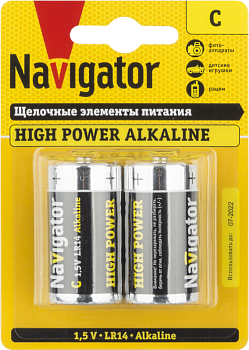 Элемент питания алкалиновый 94 754 NBT-NE-LR14-BP2 (блист.2шт) Navigator 94754 Элемент питания алкалиновый 94 754 NBT-NE-LR14-BP2 (блист.2шт) Navigator 94754