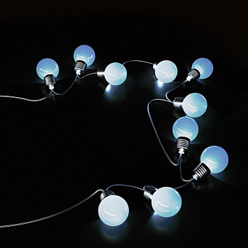 Гирлянда светодиодная садовая "Большие шары" Solar 10LED бел. IP44 на солнечн. батарее GAUSS GS033 Гирлянда светодиодная садовая "Большие шары" Solar 10LED бел. IP44 на солнечн. батарее GAUSS GS033