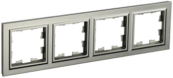 Рамка 4-м BRITE РУ-4-БрШ шампань IEK BR-M42-K37