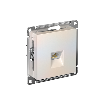 Механизм розетки компьютерной RJ45 AtlasDesign CAT.5e жемчуж. SchE ATN000483