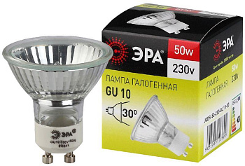 Лампа галогенная GU10-JCDR (MR16) -50W-230V ЭРА C0027386 Лампа галогенная GU10-JCDR (MR16) -50W-230V ЭРА C0027386