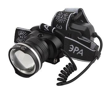 Фонарь аккумуляторный налобный GA-806 CREE 5Вт регулир. фокус литиевый аккум. 2.5А.ч алюм. USB пластик. (кор.) Эра Б0039626 Фонарь аккумуляторный налобный GA-806 CREE 5Вт регулир. фокус литиевый аккум. 2.5А.ч алюм. USB пластик. (кор.) Эра Б0039626