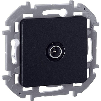 Механизм розетки проходной TV Inspiria 14дБ 5-862мГц антрацит Leg 673863