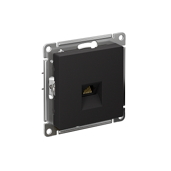 Механизм розетки компьютерной AtlasDesign RJ45 карбон SchE ATN001083