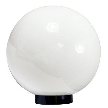 Светильник НТУ 06-100-01 "Шар" 100Вт E27 IP55 d400 Б опал ПММА /корпус плоск. черн. (инд. упак.) Элетех 1030480231