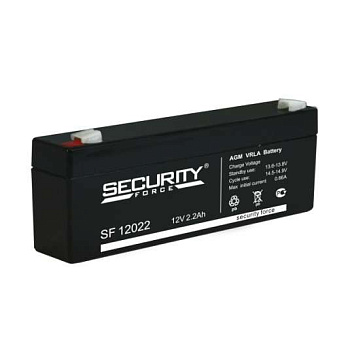 Аккумулятор 12В 2.2А.ч Security Force SF 12022 Аккумулятор 12В 2.2А.ч Security Force SF 12022