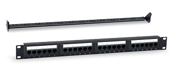 Патч-панель 19дюйм (1U) WR-PL-24-C5E-D 24 порта RJ-45 кат. 5e Dual IDC с задним кабельным организатором черн. WRline 505208 Патч-панель 19дюйм (1U) WR-PL-24-C5E-D 24 порта RJ-45 кат. 5e Dual IDC с задним кабельным организатором черн. WRline 505208