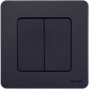 Механизм выключателя 2-кл. Inspiria 10А IP20 250В 10AX антрацит Leg 673623