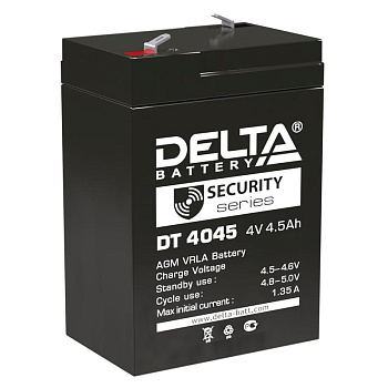 Аккумулятор для прожекторов 4В 4.5А.ч Delta DT 4045 Аккумулятор для прожекторов 4В 4.5А.ч Delta DT 4045