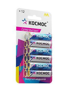Элемент питания алкалиновый AA/LR06 BP-12 (блист.12шт) КОСМОС KOCLR6BL12 Элемент питания алкалиновый AA/LR06 BP-12 (блист.12шт) КОСМОС KOCLR6BL12
