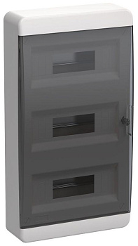 Корпус пластиковый ЩРН-П-36 IP41 черн. прозр. дверь TEKFOR IEK TF5-KP12-N-36-41-K01-K03  Корпус пластиковый ЩРН-П-36 IP41 черн. прозр. дверь TEKFOR IEK TF5-KP12-N-36-41-K01-K03