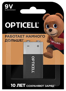 Элемент питания алкалиновый "крона" 6LR61 9В (блист. 1шт) Basic Opticell 5051003 Элемент питания алкалиновый "крона" 6LR61 9В (блист. 1шт) Basic Opticell 5051003