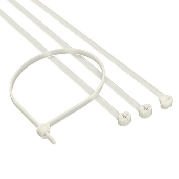 Хомут кабельный 4.8х370 P6.6 с двойным замком бел. (уп.100шт) DKC 21219SR Хомут кабельный 4.8х370 P6.6 с двойным замком бел. (уп.100шт) DKC 21219SR