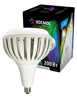 Лампа светодиодная KOSMOS premium HWLED 200Вт 6500К E40 220В Космос KHWLED200WE4065 Лампа светодиодная KOSMOS premium HWLED 200Вт 6500К E40 220В Космос KHWLED200WE4065