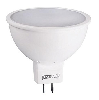 Лампа светодиодная PLED-ECO-JCDR 5Вт 3000К тепл. бел. GU5.3 400лм 220-240В JazzWay 1037077A