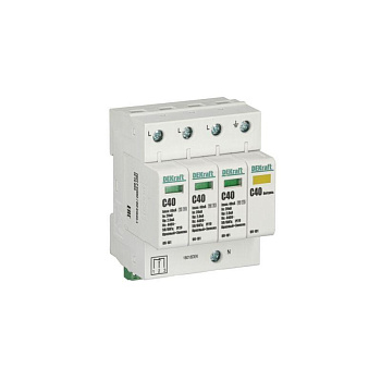 Ограничитель перенапряжения ОП-101 4P 40кА C 420В SchE 18018DEK Ограничитель перенапряжения ОП-101 4P 40кА C 420В SchE 18018DEK