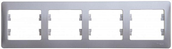 Рамка 4-м Glossa горизонт. перламутр SchE GSL000604