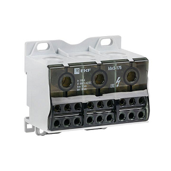 Блок распределительный КБР тройной 175A PROxima EKF kbr3-175 