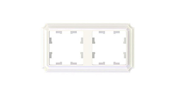 Рамка 2-пост. AtlasDesign Antique универс. жемчуж. SE ATN100402