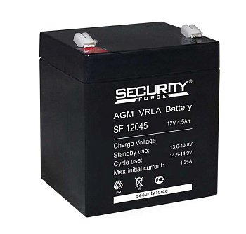 Аккумулятор 12В 4.5А.ч Security Force SF 12045 Аккумулятор 12В 4.5А.ч Security Force SF 12045