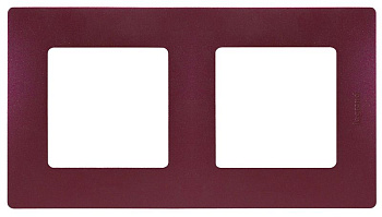 Рамка 2-м Etika сливовый Leg 672562