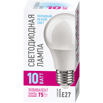 Лампа 82 911 OLL-A55-10-230-4K-E27-PROMO 10Вт ОНЛАЙТ 82911
