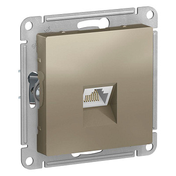 Механизм розетки компьютерной AtlasDesign RJ45 шампань SchE ATN000583 Механизм розетки компьютерной AtlasDesign RJ45 шампань SchE ATN000583