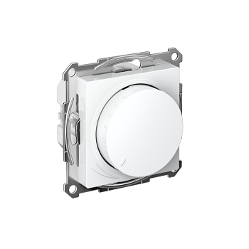 Светорегулятор поворотно-нажимной AtlasDesign 400Вт механизм бел. SE ATN000123