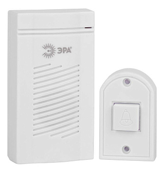 Звонок дверной D50 беспроводной 1 мелодия бел. Эра Б0052882 Звонок дверной D50 беспроводной 1 мелодия бел. Эра Б0052882